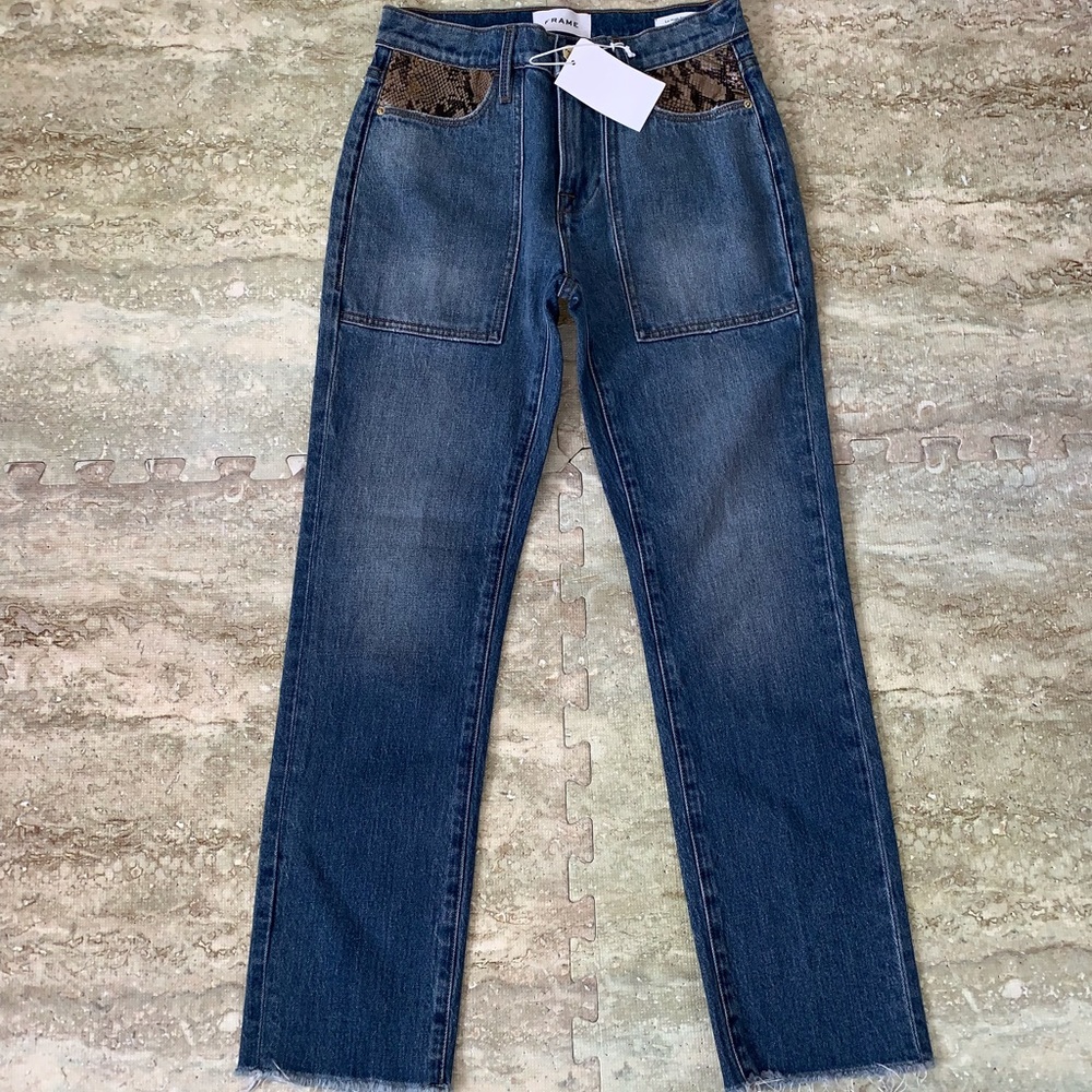 NWT Frame Le High Straight Rattler Ankle Jean💕 - Picture 3 of 8